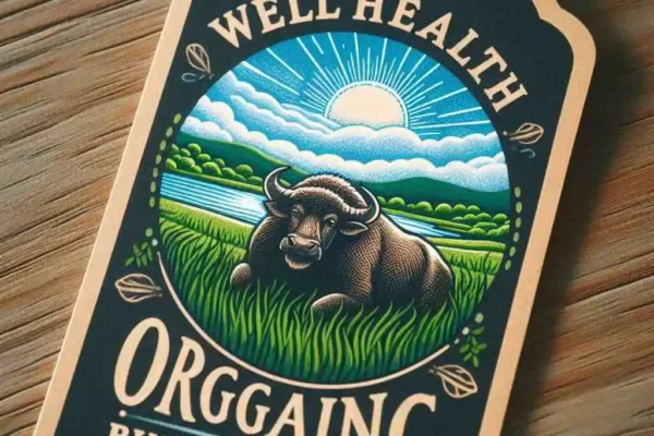 wellhealthorganic buffalo milk tag