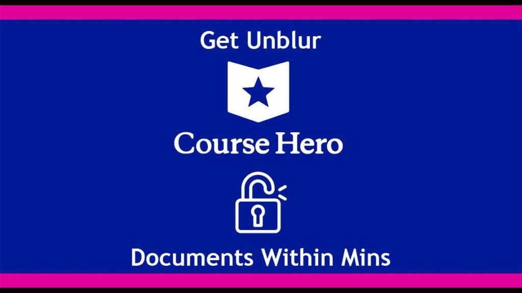 how to unblur course hero