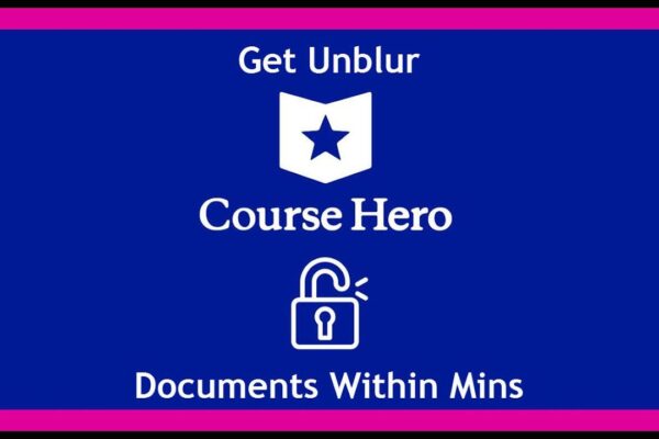 how to unblur course hero